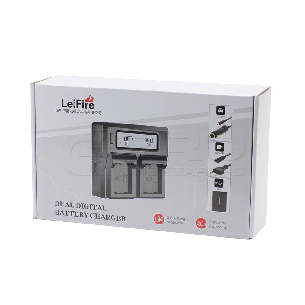 CGPro NP-F Dual Digital Battery Charger w/ LCD Display For NP-F970/750/550 Charger - CINEGEARPRO