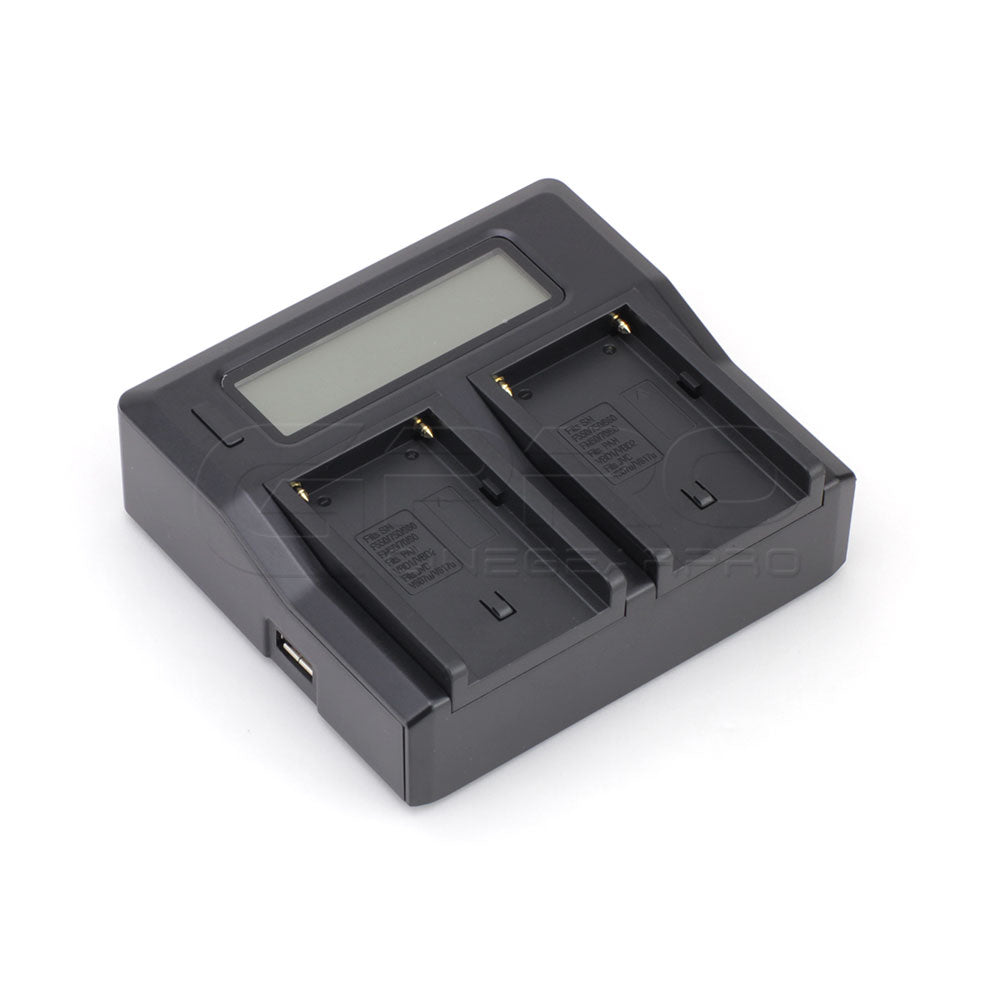 CGPro NP-F Dual Digital Battery Charger w/ LCD Display For NP-F970/750/550 Charger - CINEGEARPRO
