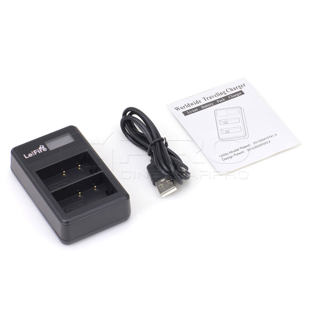 CGPro USB Dual Charger With LCD Display For BLF19E Battery Charger - CINEGEARPRO