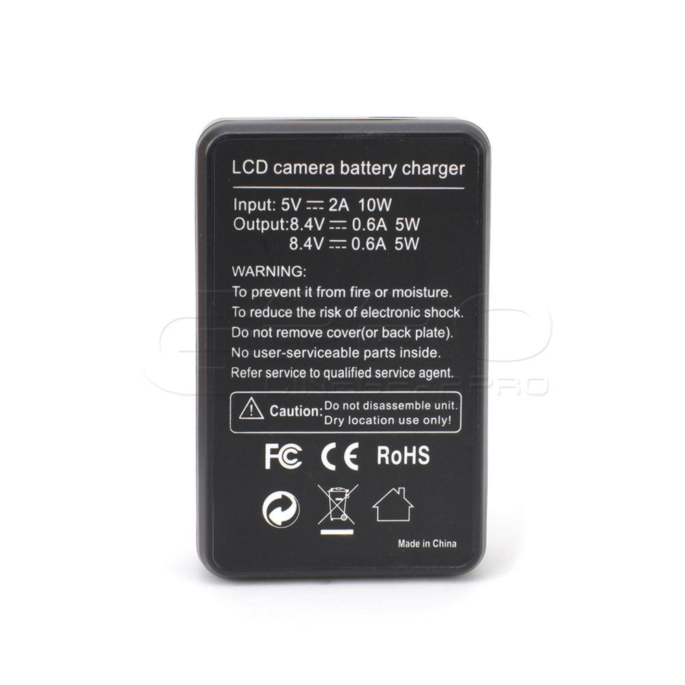 CGPro USB Dual Charger With LCD Display For LP-E6 Battery Charger - CINEGEARPRO