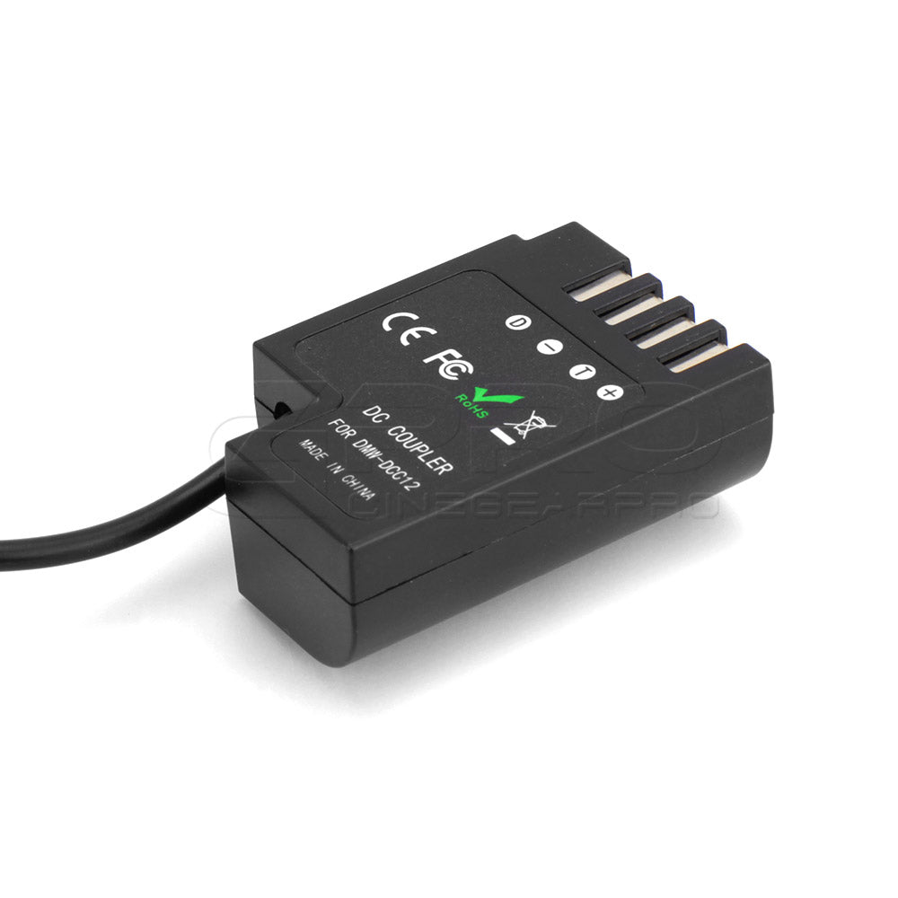 CGPro DMW-DCC12 (DC 5.5x2.5mm) Dummy Battery Input 10-20V Output 8.5-9.15V For Panasonic GH5 GH4 GH3 DC Coupler/Dummy Battery - CINEGEARPRO