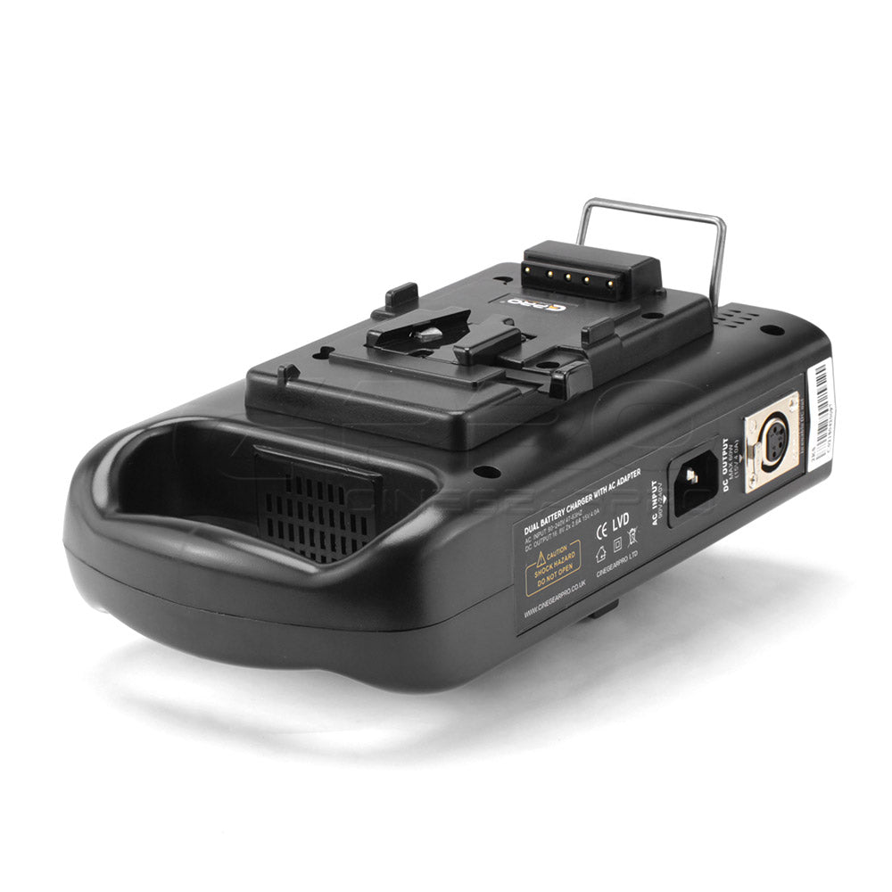 CGPRO VC-2CH Dual Channel Charger For Professional V-Lock Li-ion Camera Batteries Charger - CINEGEARPRO