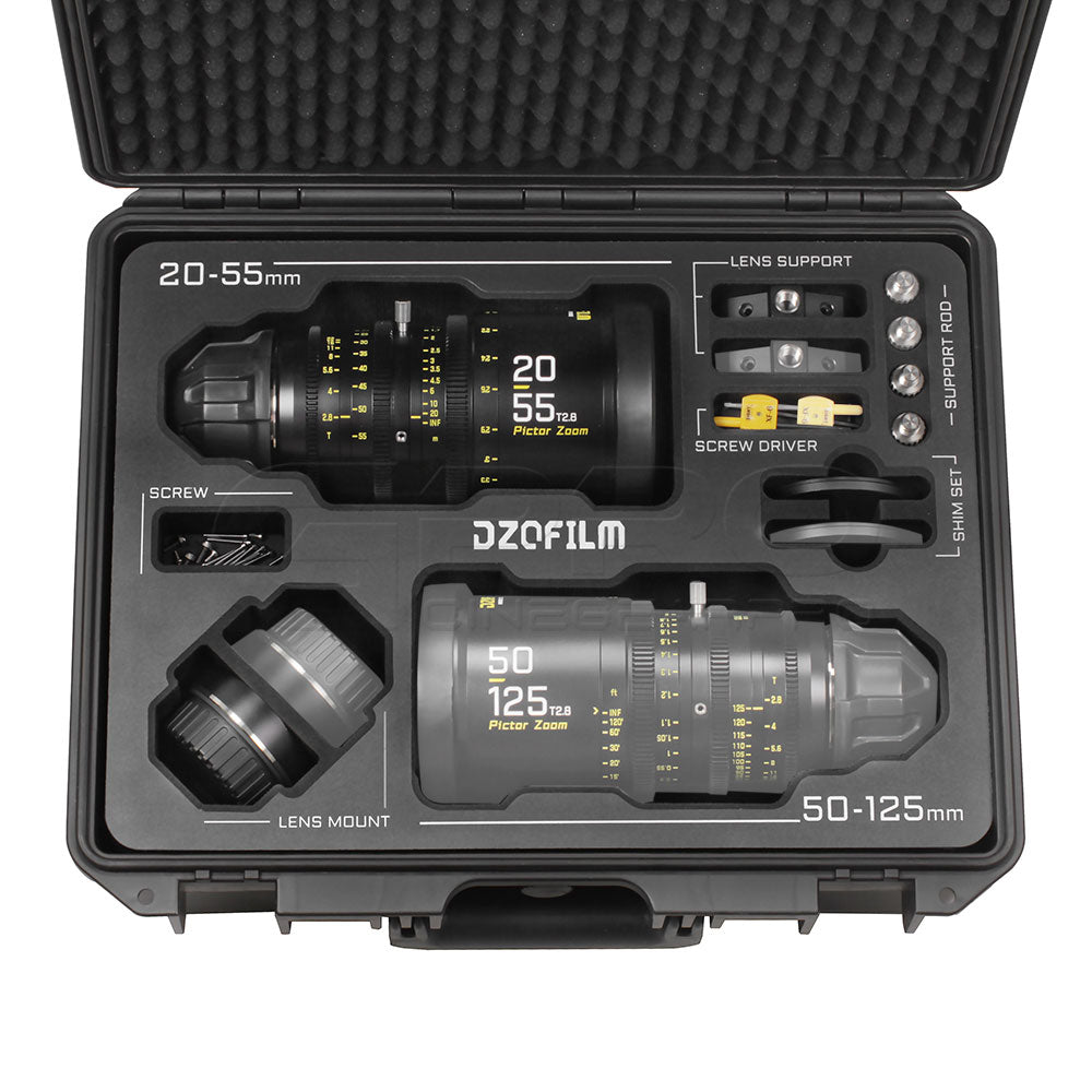 DZOFILM Pictor Zoom 20-55mm T2.8 Super35 Cinema Lens (PL&EF interchangeable Mount, Black)