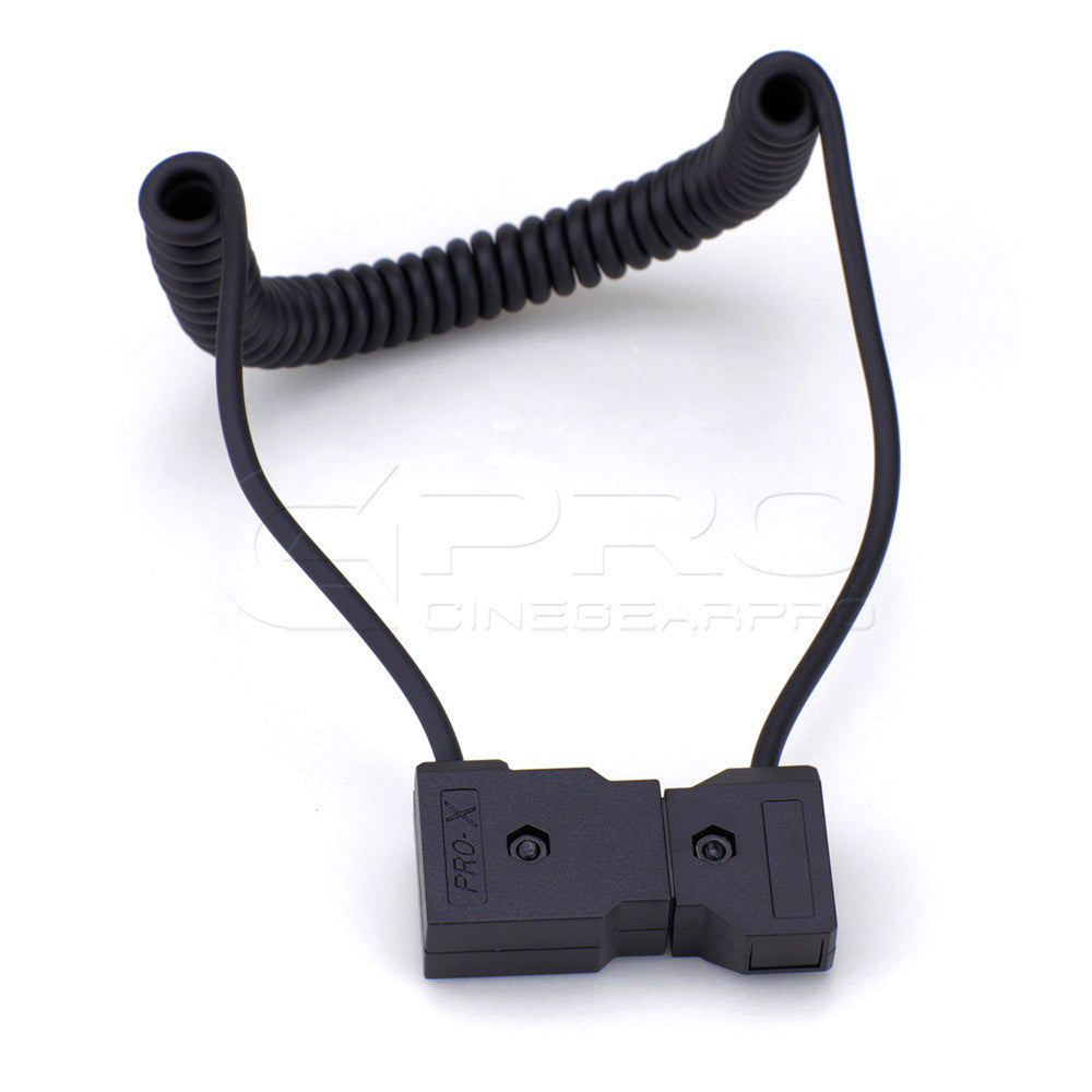 CGPro Coiled D-TAP Male to Female 2 Pin Extension Cable for DSLR Rig Power Cable - CINEGEARPRO