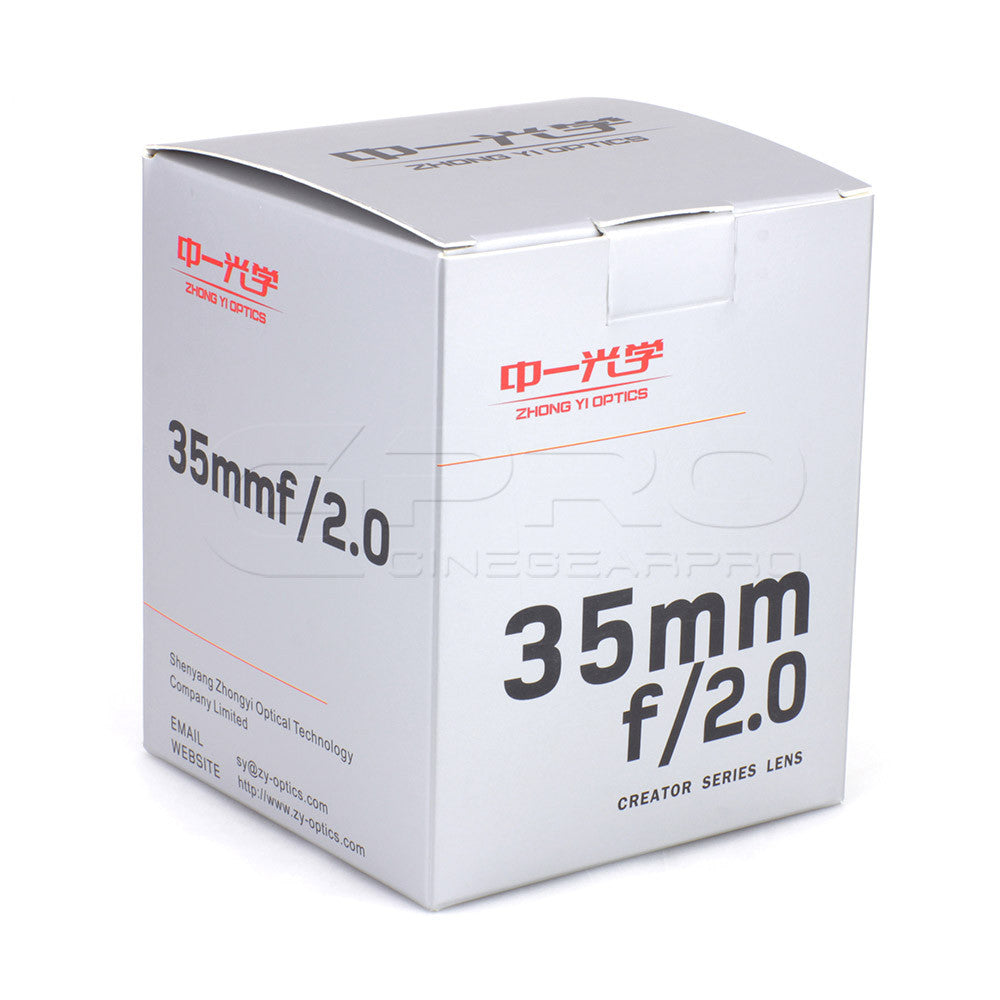 Mitakon ZY-Optics CREATOR 35mm f/2 Lens Lens - CINEGEARPRO