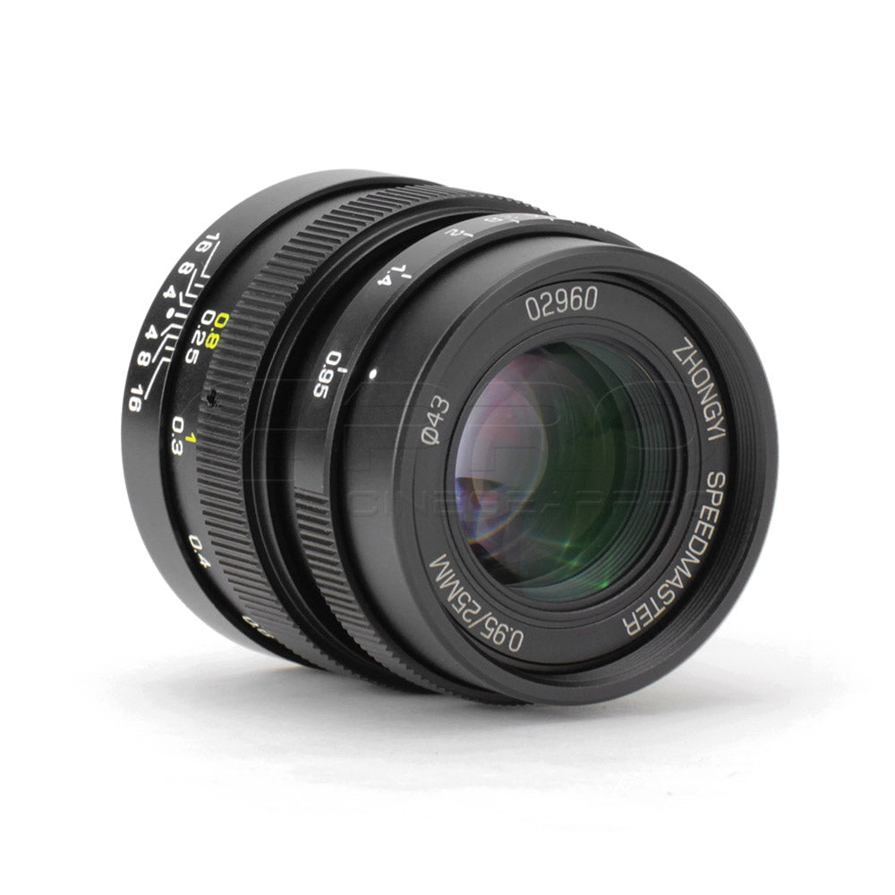 Mitakon ZY-Optics SpeedMaster 25mm f0.95 (MFT Mount) Lens - CINEGEARPRO