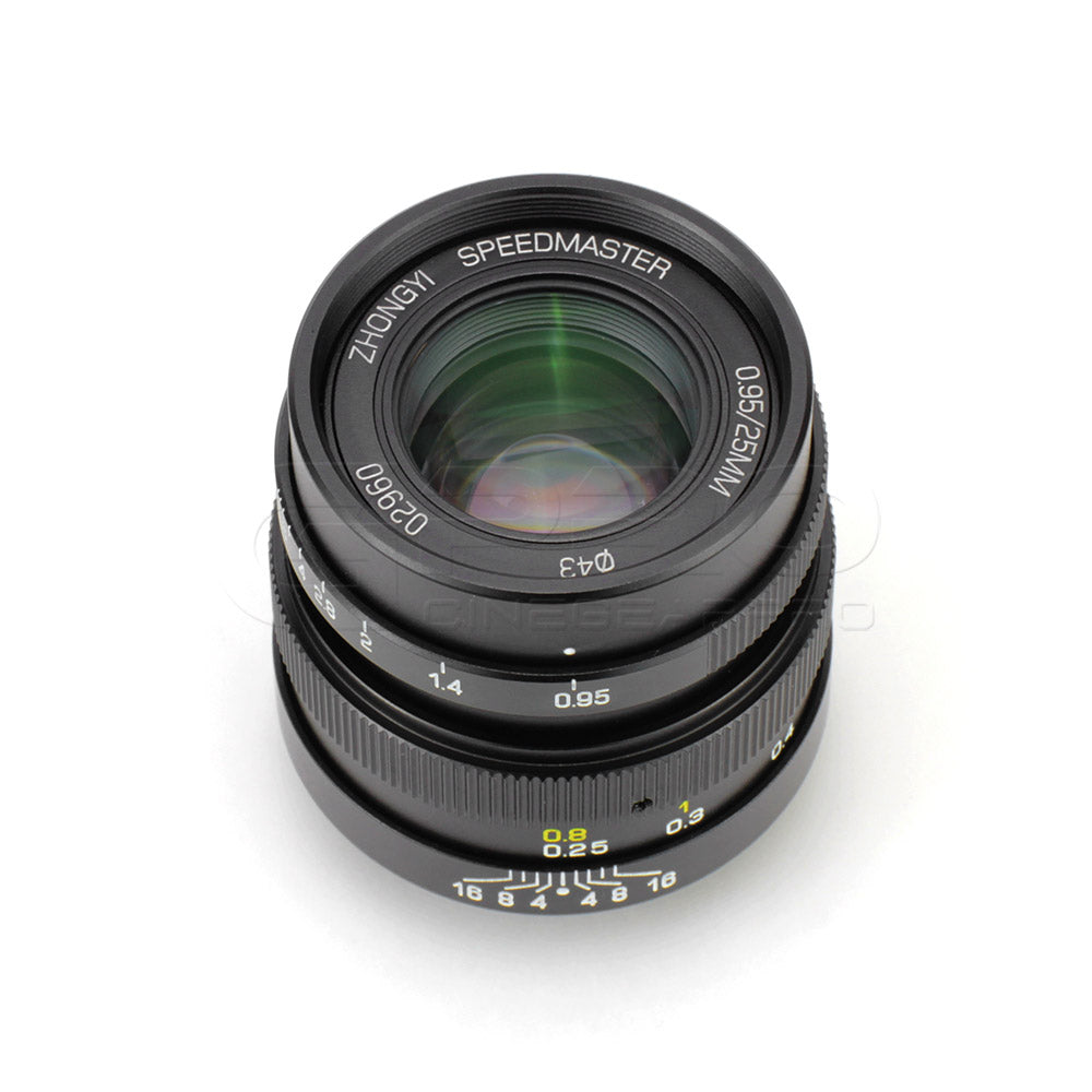 Mitakon ZY-Optics SpeedMaster 25mm f0.95 (MFT Mount) Lens - CINEGEARPRO