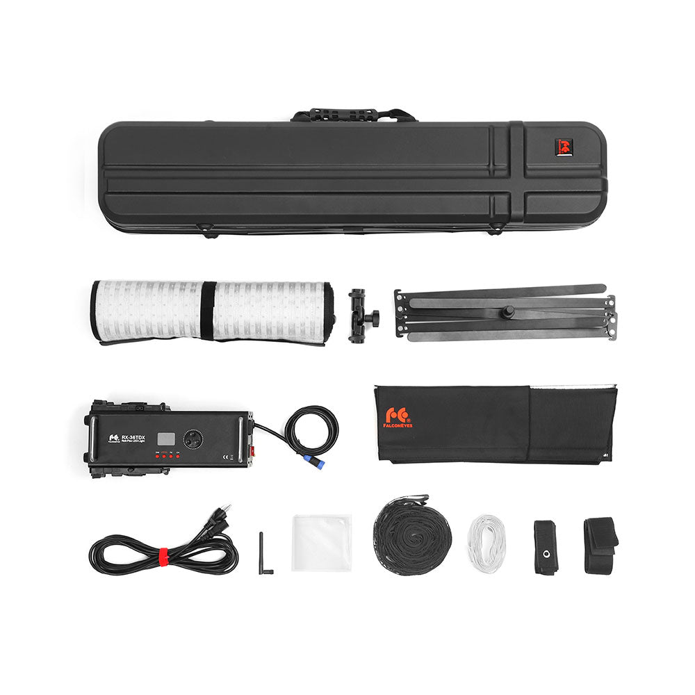 FALCONEYES RX-36TDX 240W Bi-Color Roll-Flex Flexible LED Panel Lighting - CINEGEARPRO