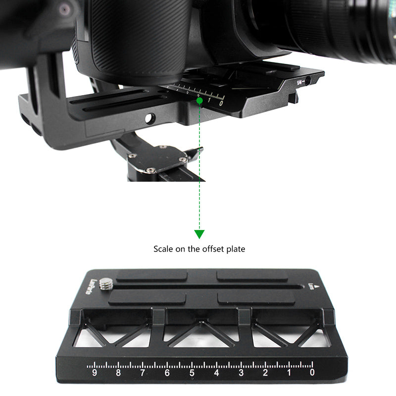 LanParte Offset Camera Plate for Zhiyun-Tech Crane 2 Plate - CINEGEARPRO