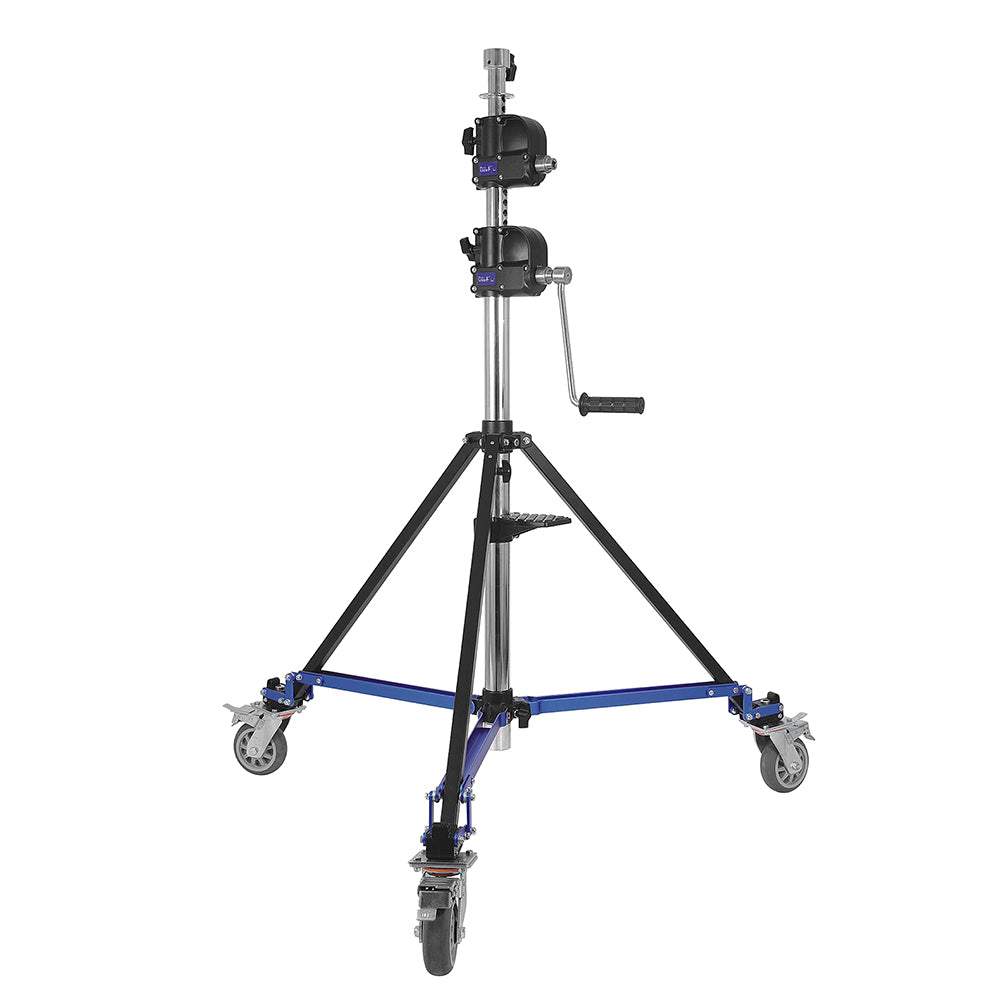 CINEGRIPPRO G07009 Heavy-Duty Double Wind-Up Low Base Steel Roller Stand