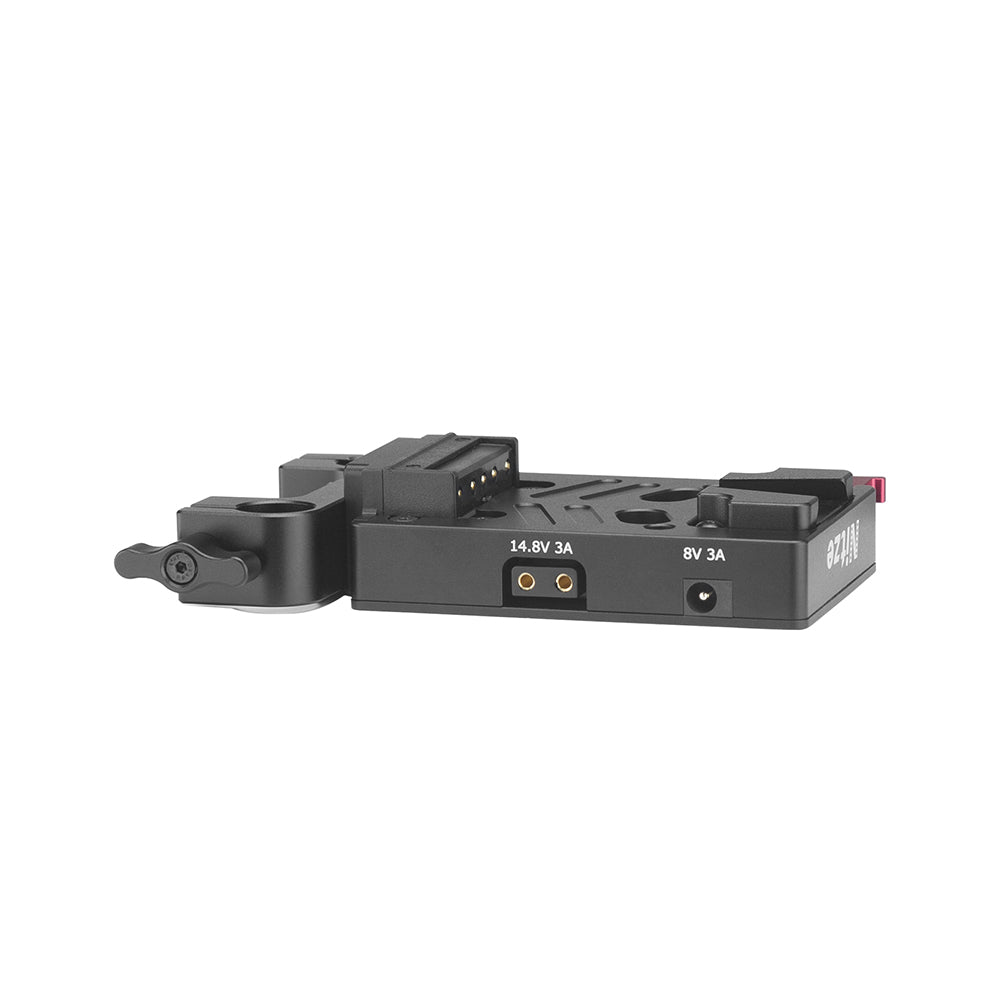 Nitze N21-D7 Mini V Mount Battery Plate with 15mm Rold Clamp