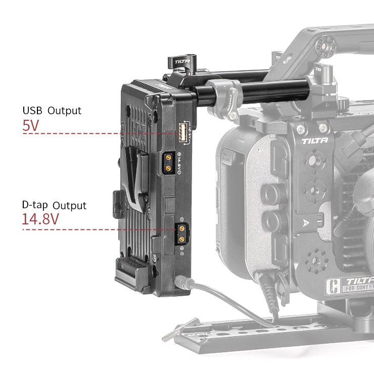 TiLTA ES-T20-BTP2-V V-Mount Battery Plate For SONY FX6 Cage System