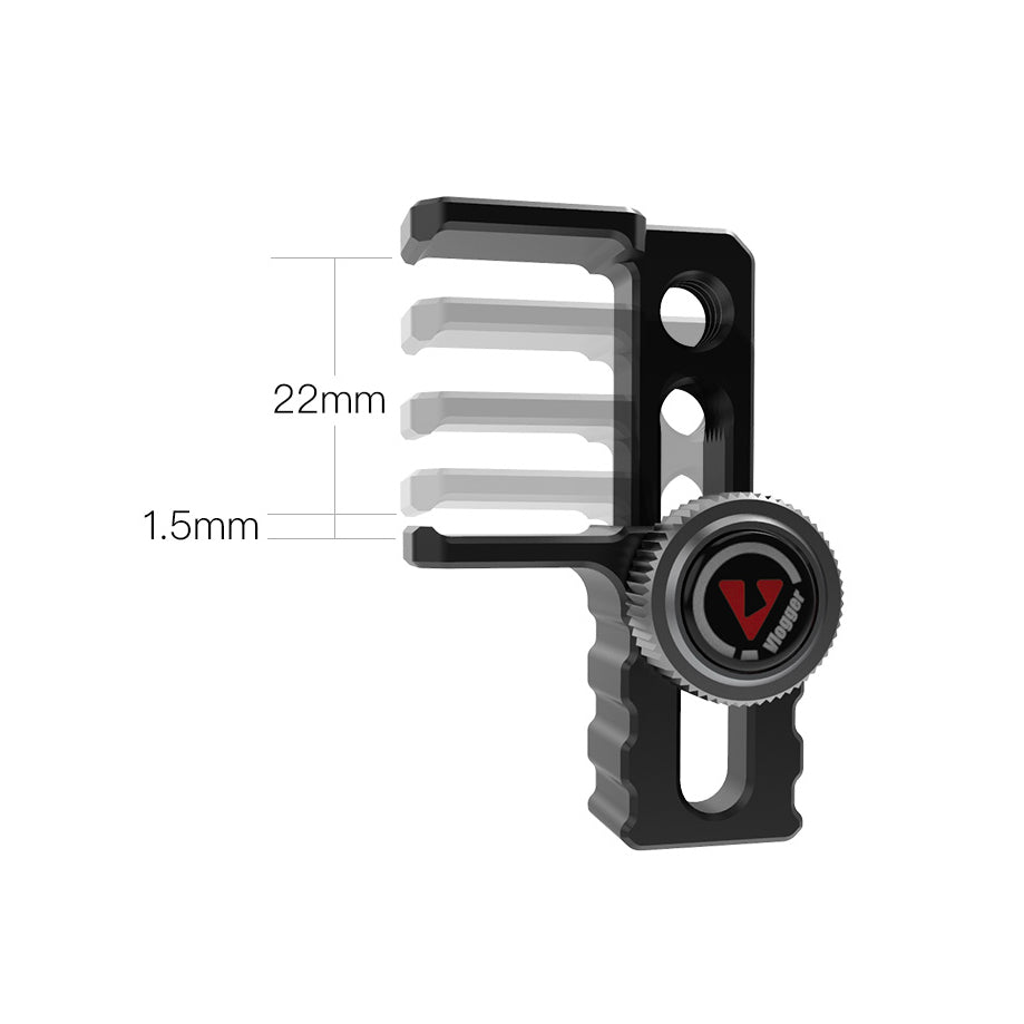 Vlogger HDMI and USB-C Cable Clamp Built-in Quick Adjust Screw