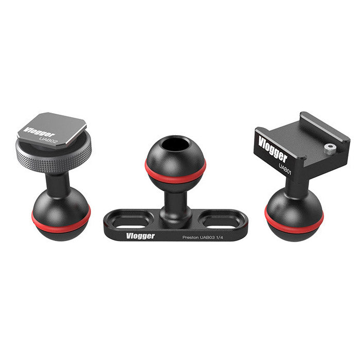 Vlogger Ultra Arm Ball Kit For VIPER Magic Arm With Cold Shoe Mount and Adapter Articulated Arms - CINEGEARPRO