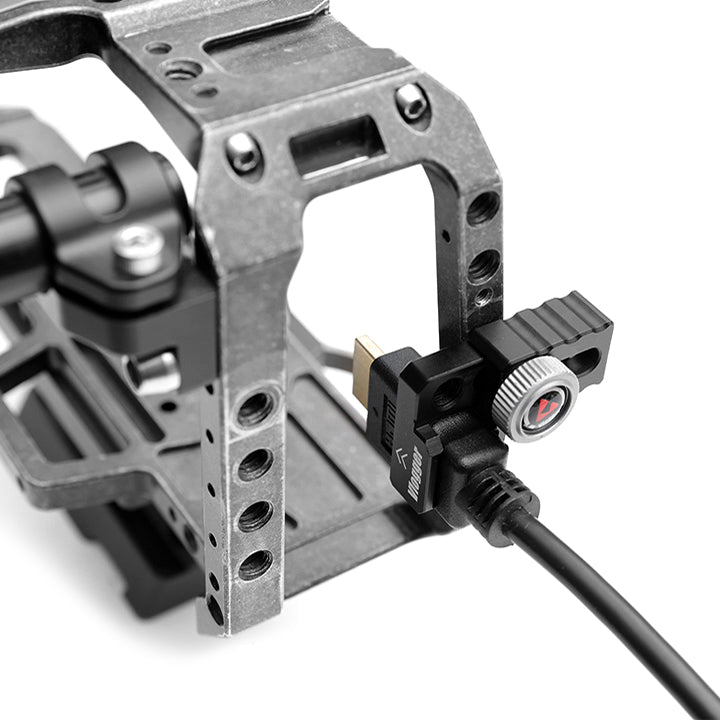 Vlogger HDMI and USB-C Cable Clamp Built-in Quick Adjust Screw