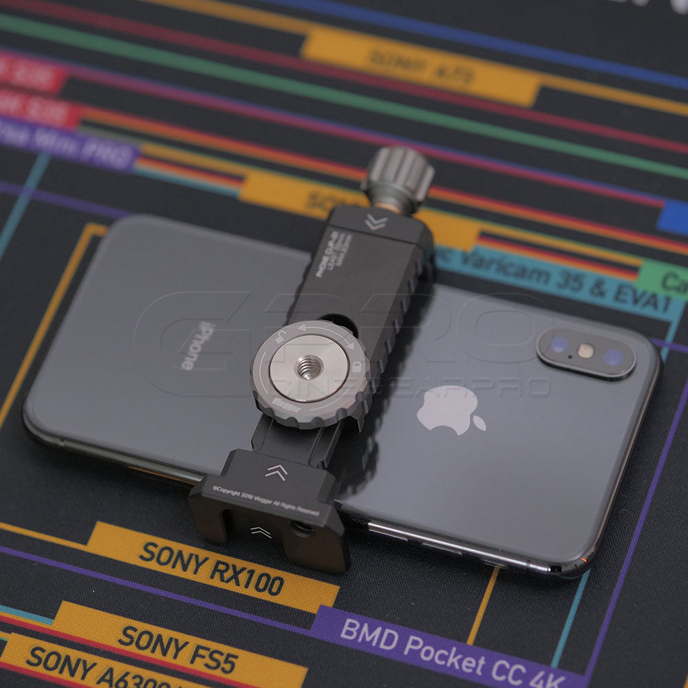 Vlogger Universal Adapter For Mobilephone and SSD Built-in Cold Shoe Mount And 1/4 threaded holes