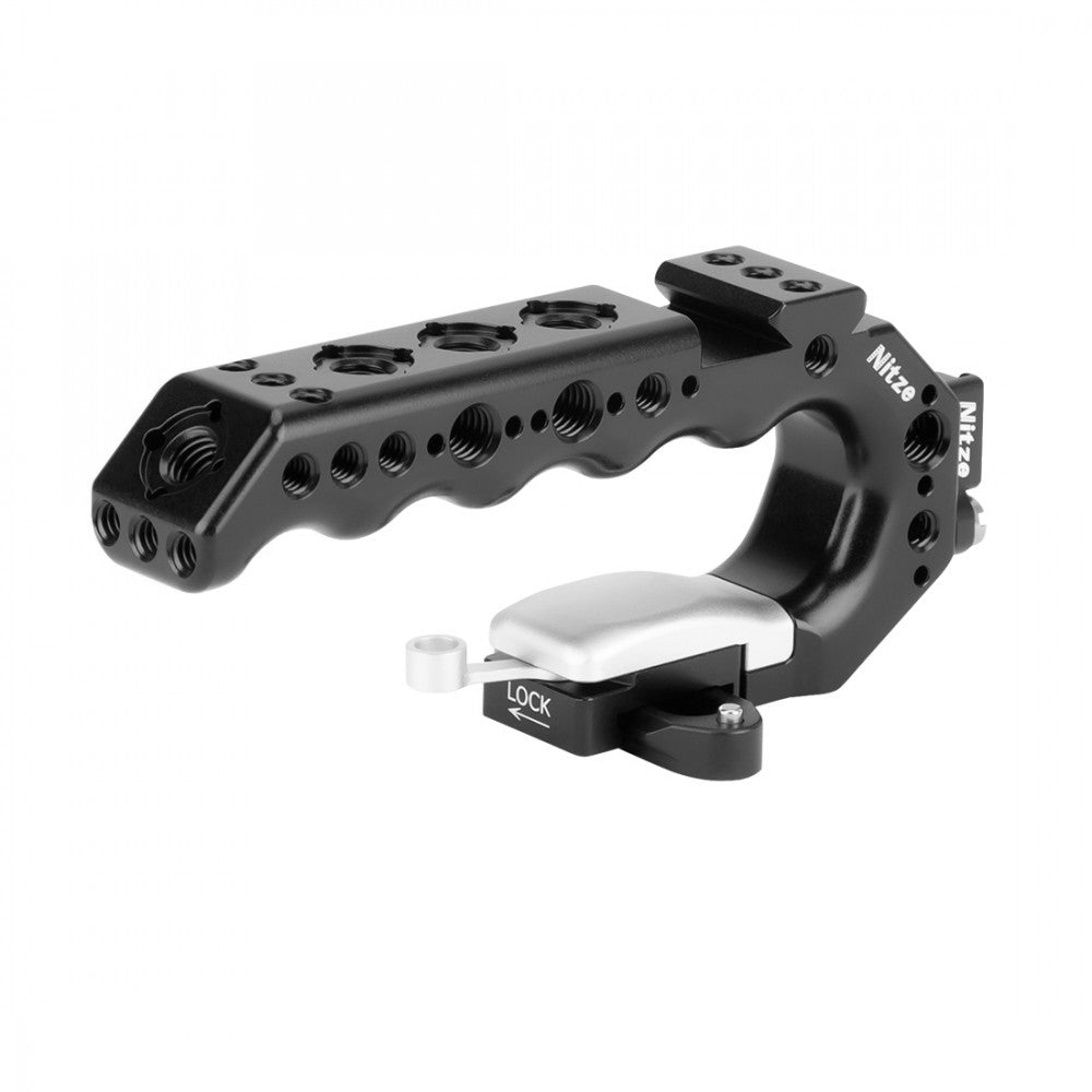 Nitze Stinger Handle with 3/8” ARRI Locating Pins - Magnesium-aluminum version - PA28-BM