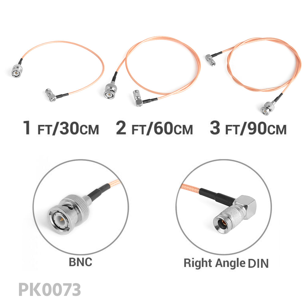 CGPro Ultra Thin BNC/DIN HD-SDI 6G-SDI Cable Bundle Pack