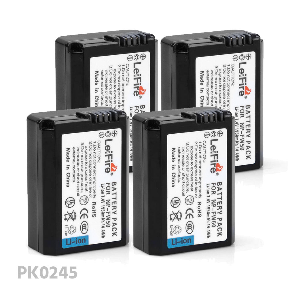 CGPro FW-50 NP-FW50 Lithium-Ion Rechargeable Battery for Sony Alpha a6500/a6400/a6300/a7II/a7S/a7SII Battery - CINEGEARPRO