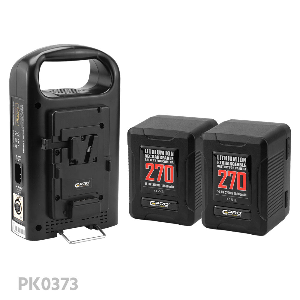 CGPro Ultra Small Size Mini V-Lock Li-Ion V-Mount Battery w/ USB Output (98-270Wh) Battery - CINEGEARPRO