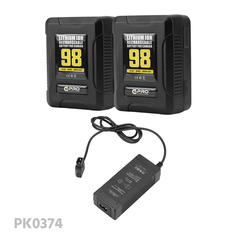 CGPro Ultra Small Size Mini V-Lock Li-Ion V-Mount Battery w/ USB Output (98-270Wh) Battery - CINEGEARPRO