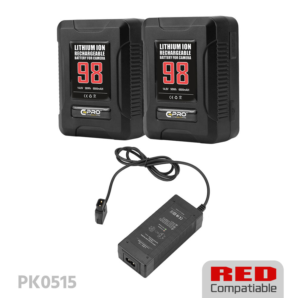 CGPro Ultra Small Size Mini V-Lock Li-Ion V-Mount Battery w/ USB Output (98-270Wh) Battery - CINEGEARPRO