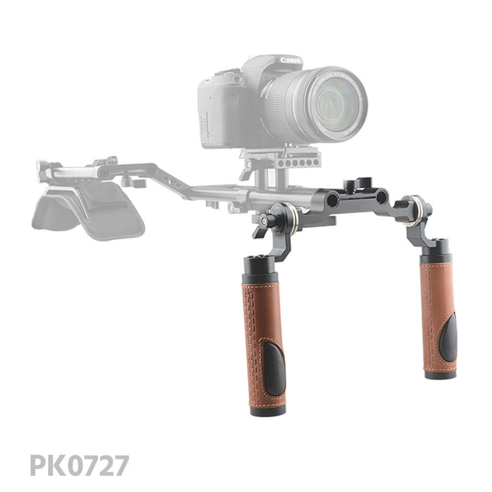 CGPro 15mm Rod Clamp Crossbar With Dual ARRI Rosette Mount Rosette Components - CINEGEARPRO