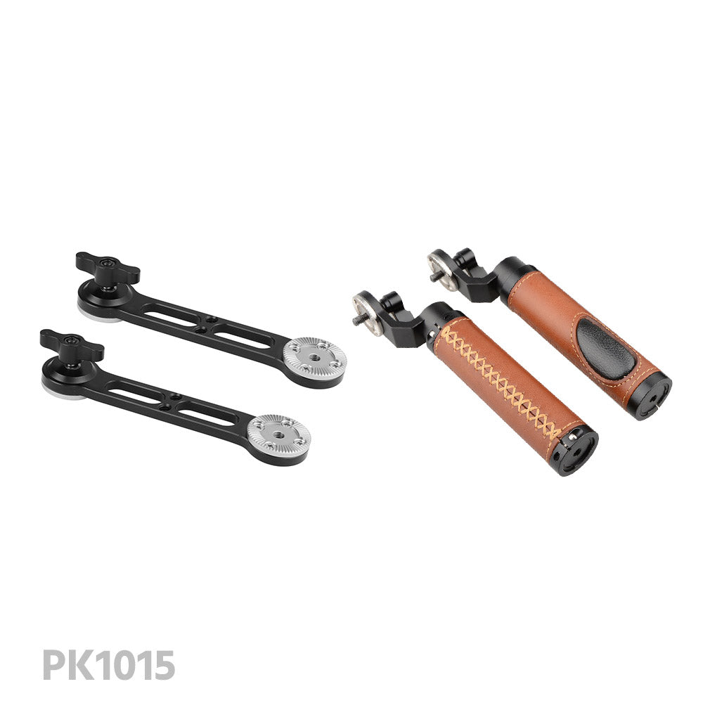CGPro ARRI Rosette Leather Dual Handgrip Rosette Handles - CINEGEARPRO