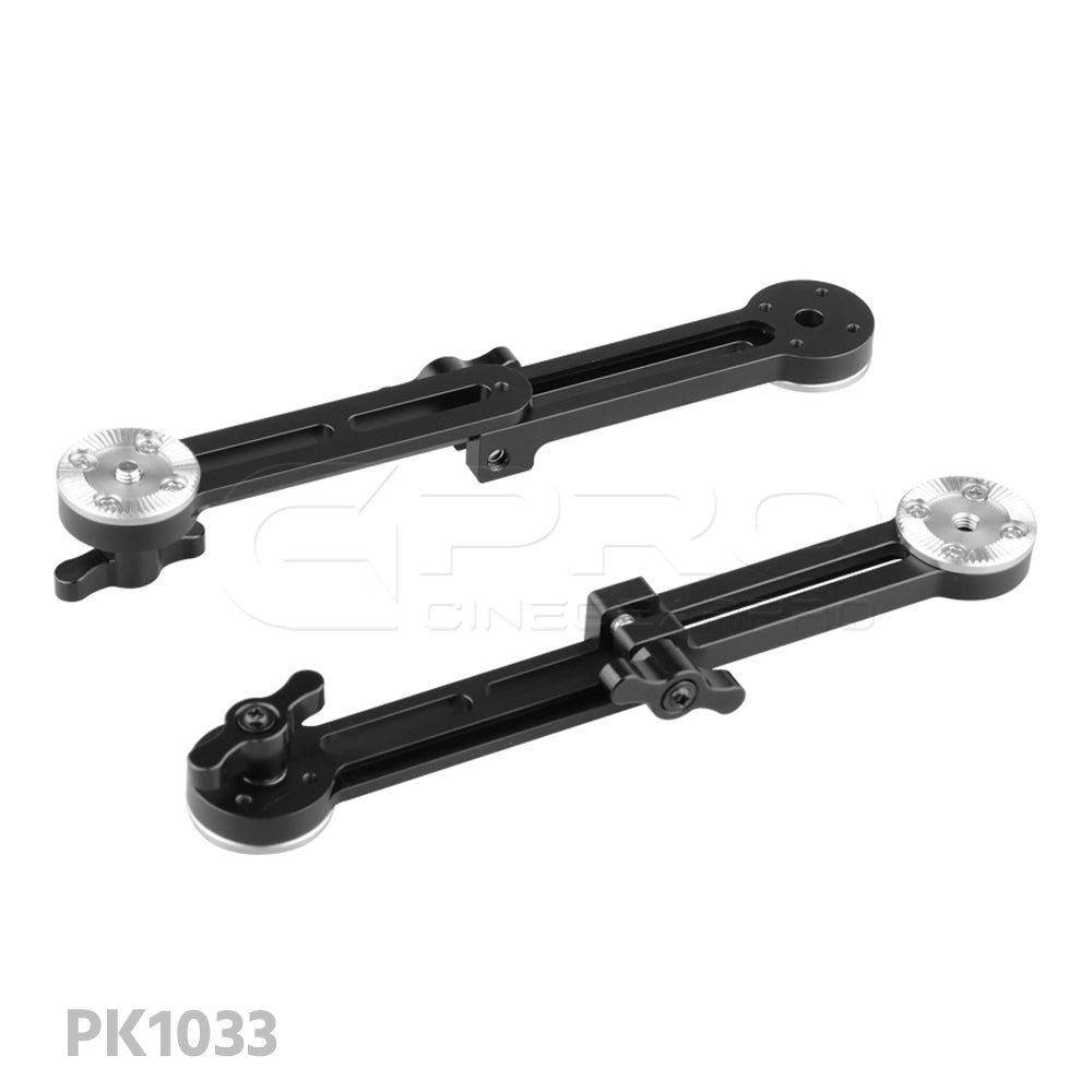 CGPro Adjustable Extension Arm With Double Rosette Mounts Rosette Components - CINEGEARPRO