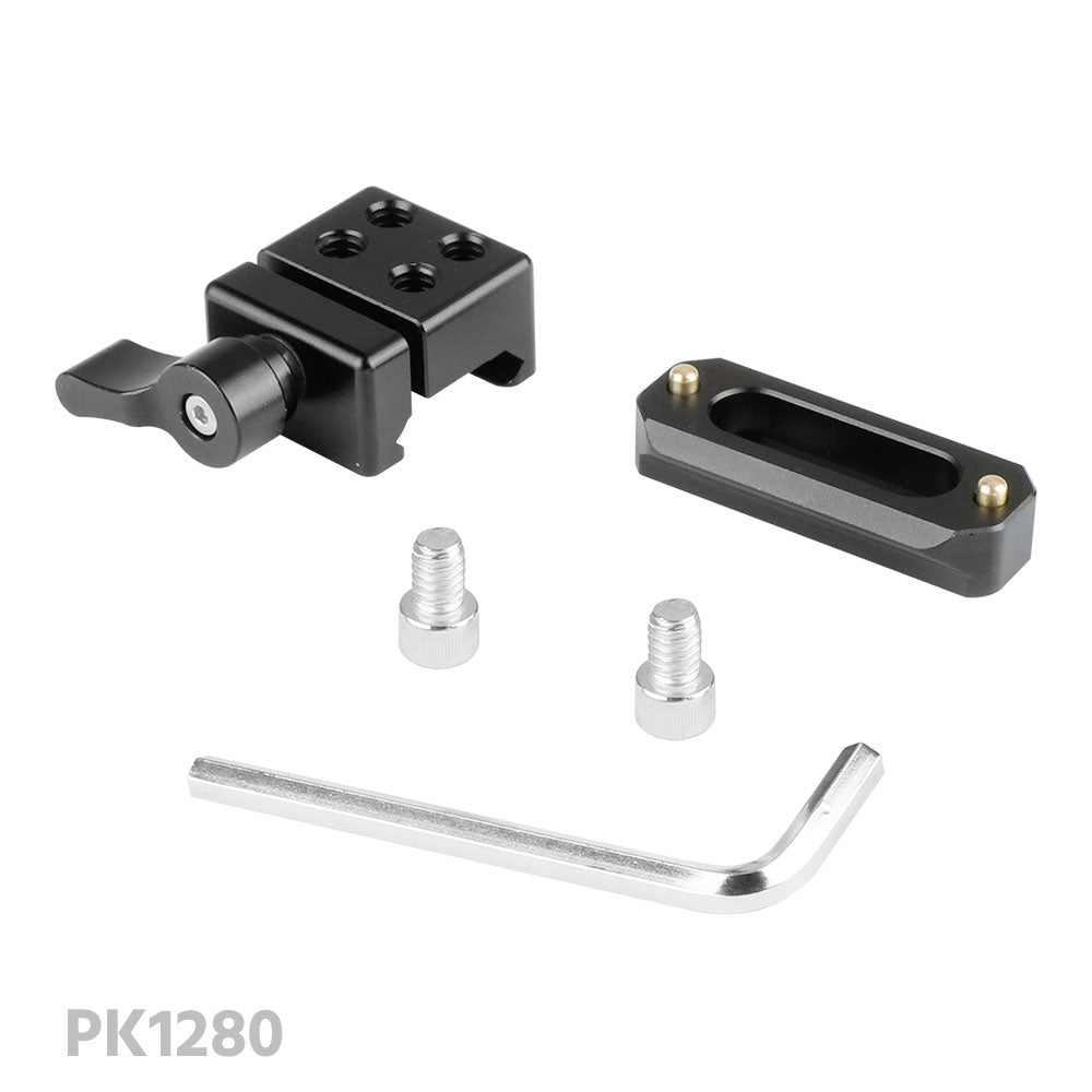CGPro NATO Rail Clamp Quick Release Swat Rail Clamp With 1/4"-20 Mounting Points
