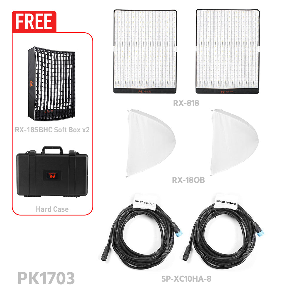 FalconEyes RX-818A 100W RGB ROLL-FLEX FLEXIBLE LED Panel Light