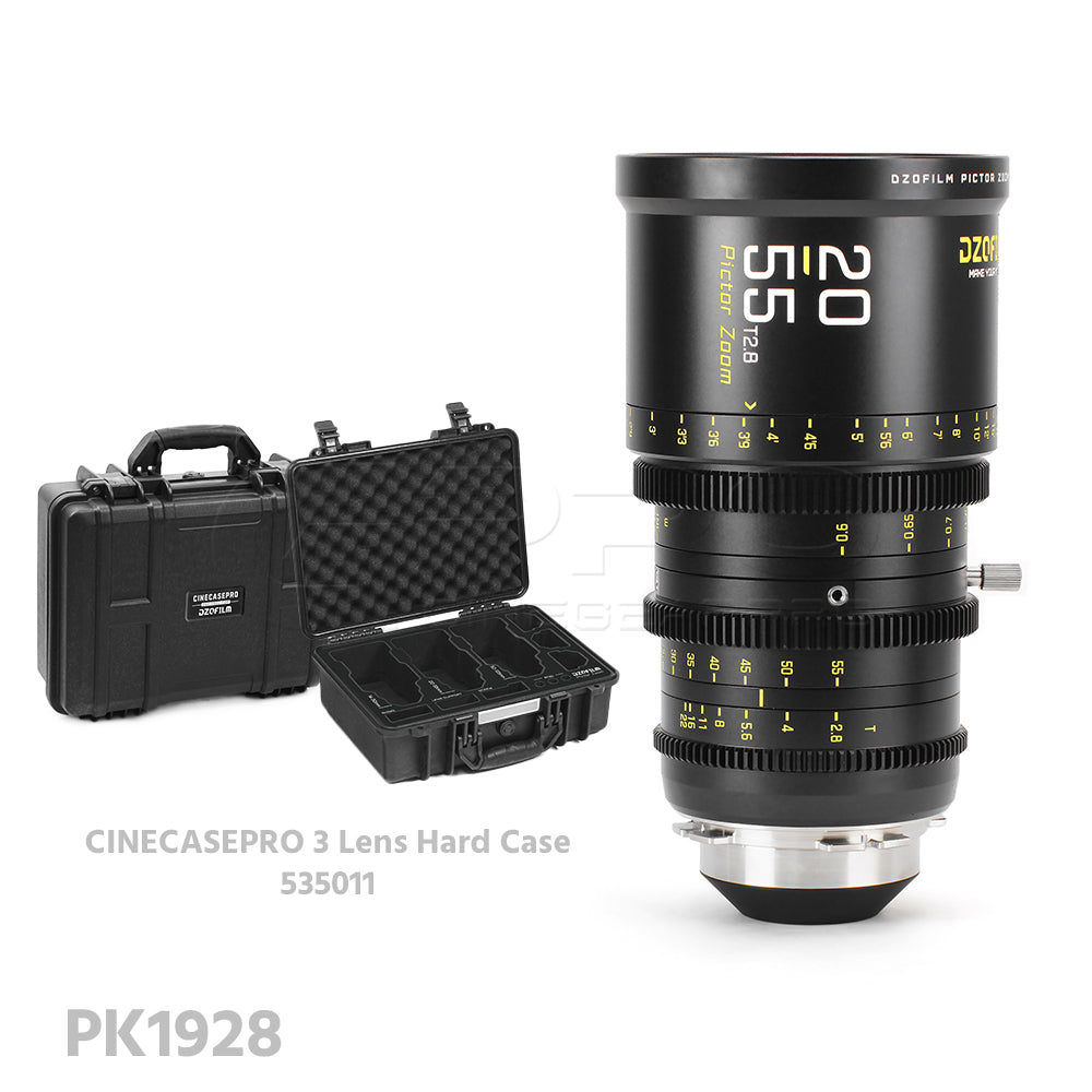 DZOFILM Pictor Zoom 20-55mm T2.8 Super35 Cinema Lens (PL&EF interchangeable Mount, Black)