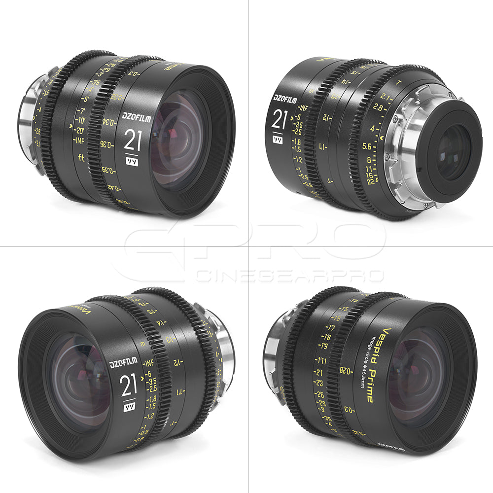 DZOFILM 21mm T2.1 VESPID Prime Full Frame Cinema Lens PL&EF interchangeable Mount