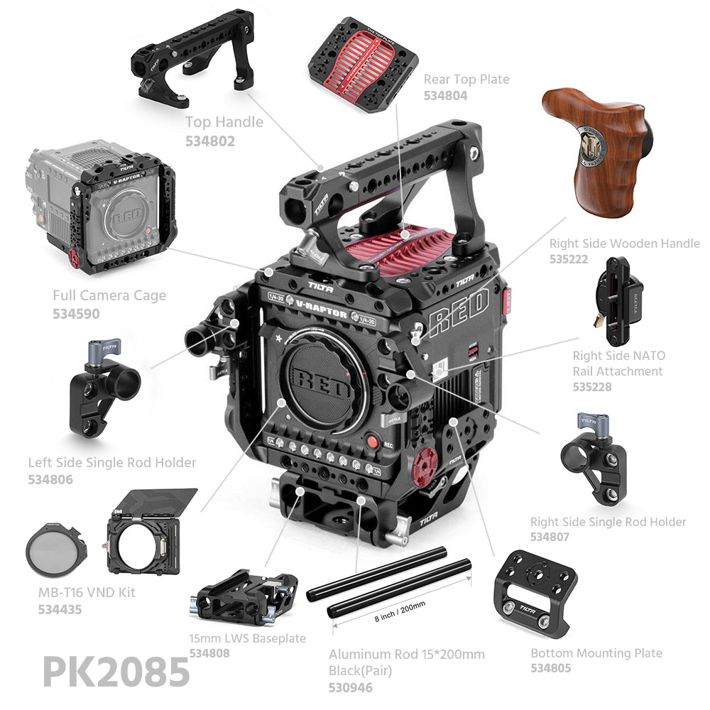 TiLTA ESR-T08 RED V-RAPTOR Cage System Black