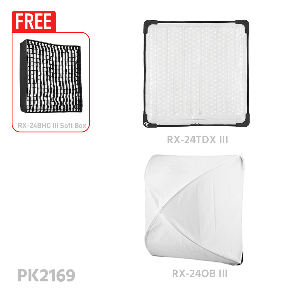 FalconEyes RX-24TDX III 220W Bi-Color Roll-Flex Flexible LED Panel