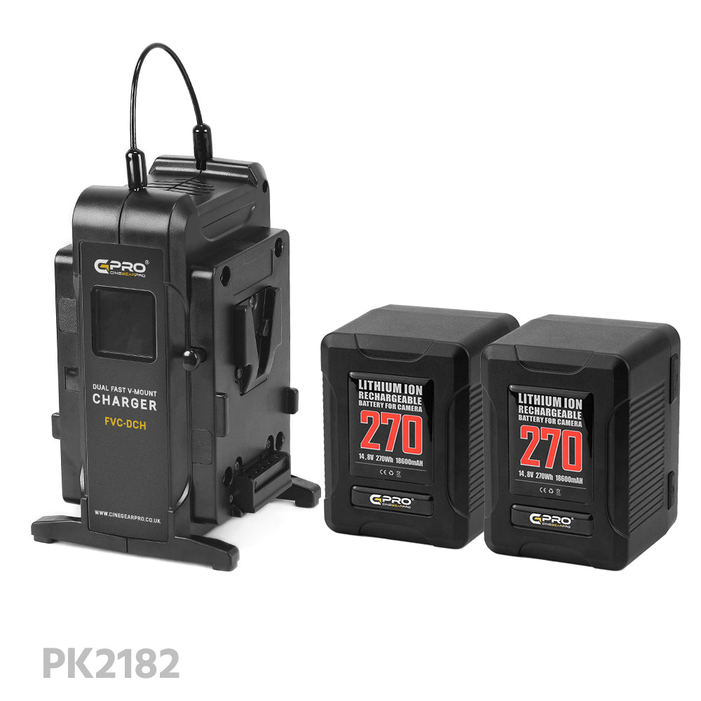 CGPro Ultra Small Size Mini V-Lock Li-Ion V-Mount Battery w/ USB Output (98-270Wh)