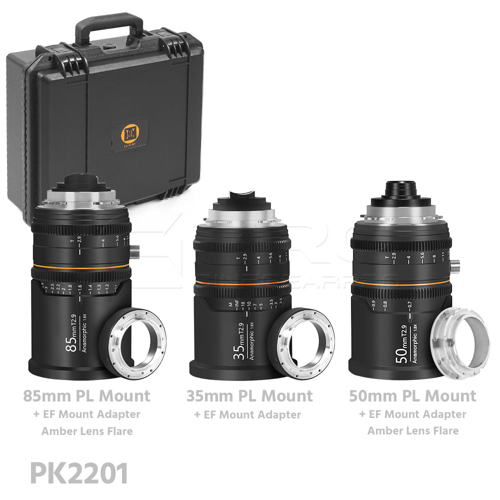 BLAZAR (Great Joy) 1.8X Anamorphic 3-Lens Bundle 35mm+50mm+85mm PL&EF/RF/L/E Mount
