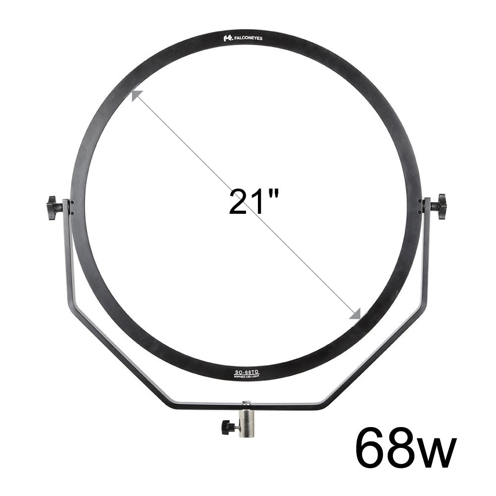 FalconEyes SO-68TDX II 21“ Round Bi-Color Ultra Thin Soft LED Edge Light 68W