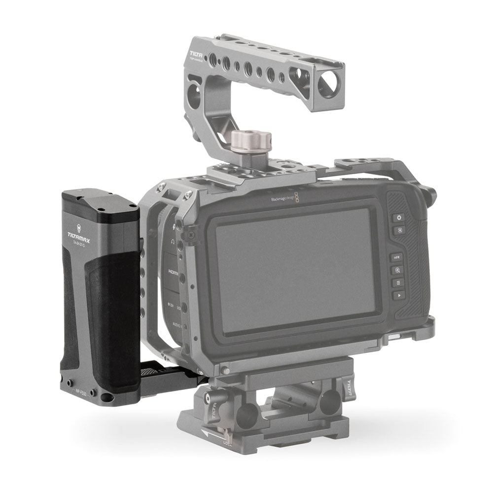 TiLTA TA-SH4-57-G Power Side Handle F570 For BMPCC 4K/6K/S1H/GH5/GH5s/Z6/Z7/XT3/A6 Series Cage Type I Side Handles - CINEGEARPRO