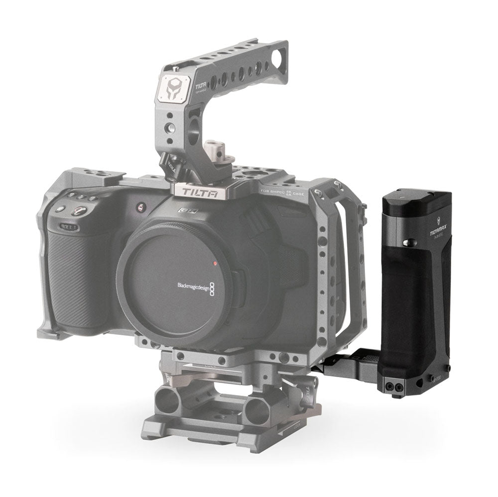 TiLTA TA-SH4-57-G Power Side Handle F570 For BMPCC 4K/6K/S1H/GH5/GH5s/Z6/Z7/XT3/A6 Series Cage Type I Side Handles - CINEGEARPRO