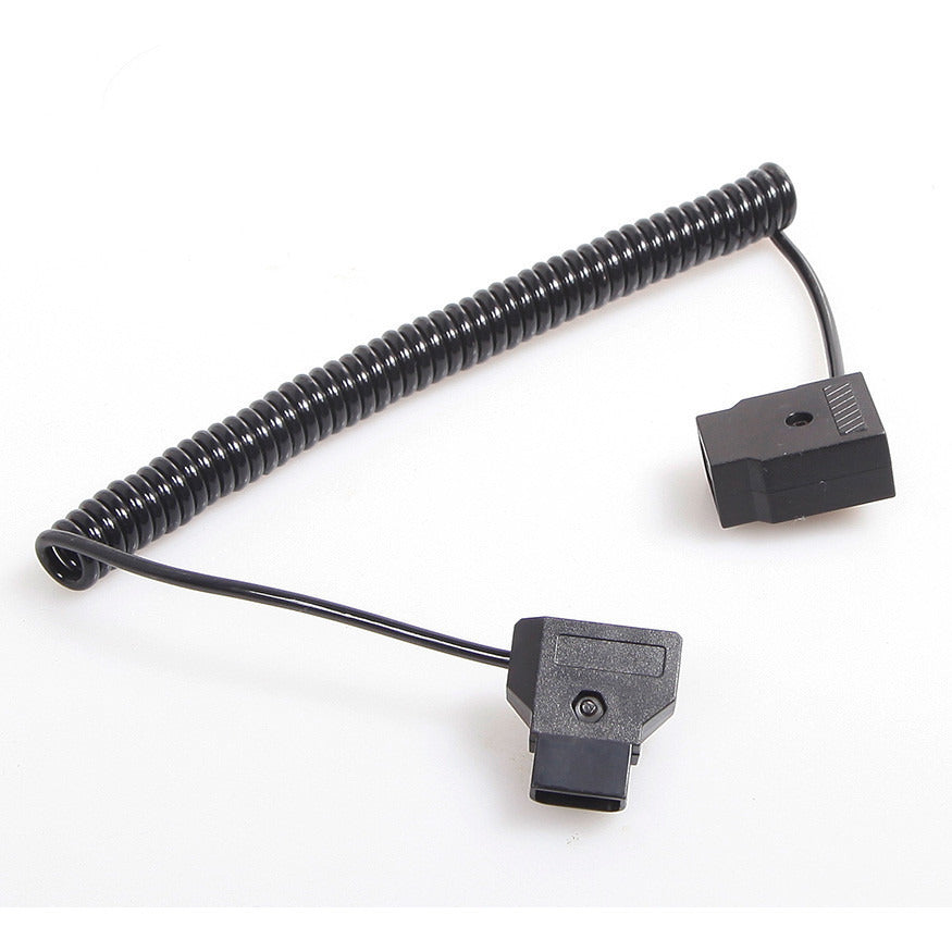 CGPro Coiled D-TAP Male to Female 2 Pin Extension Cable for DSLR Rig Power Cable - CINEGEARPRO