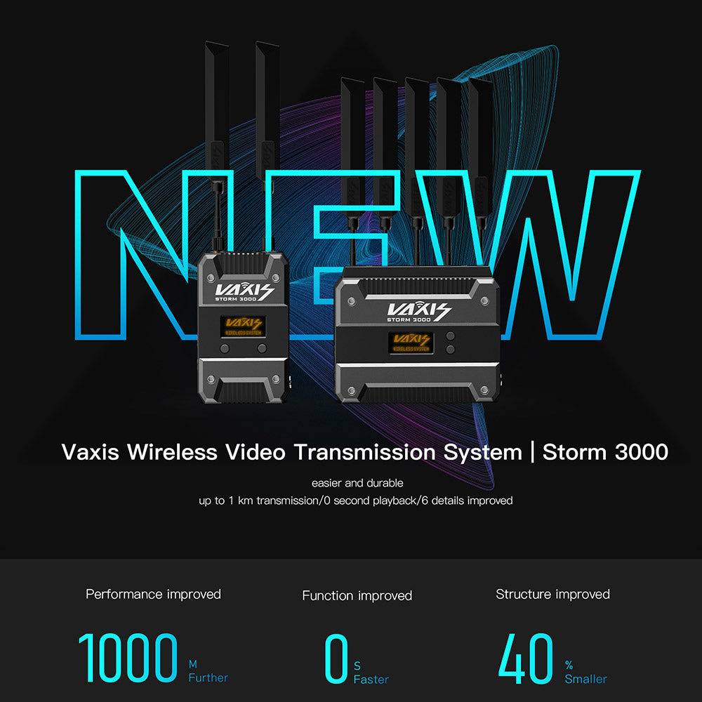 VAXIS Storm 3000 3G-SDI/HDMI Wireless Transmission System (1000m/3000ft) Video Transmission - CINEGEARPRO