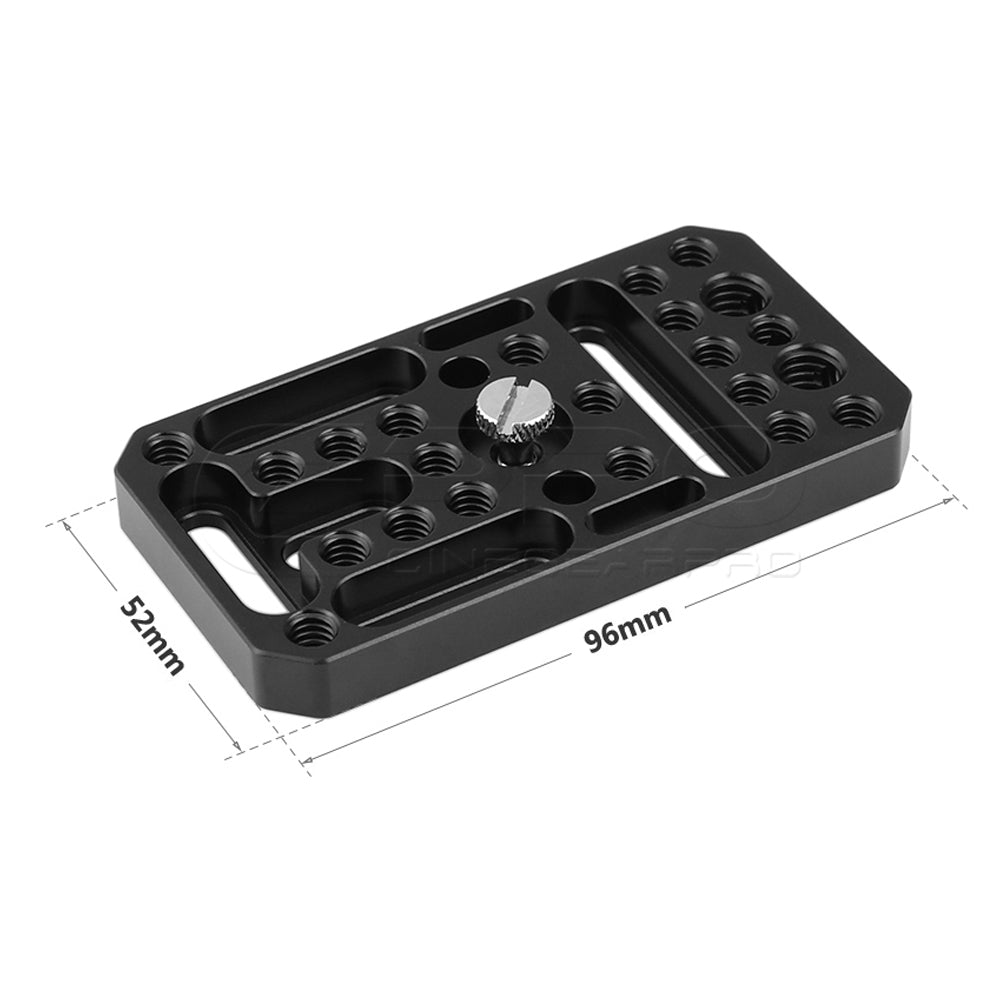 CGPro Multipurpose Cheese Plate Extension Platform With 1/4" & 3/8" Threads & Mounting Grooves Mounting Plate - CINEGEARPRO