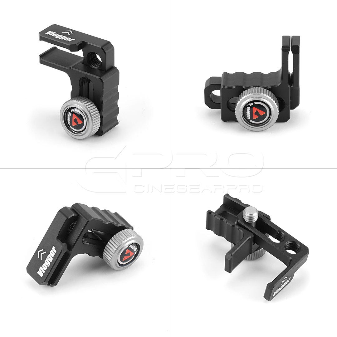 Vlogger HDMI and USB-C Cable Clamp Built-in Quick Adjust Screw
