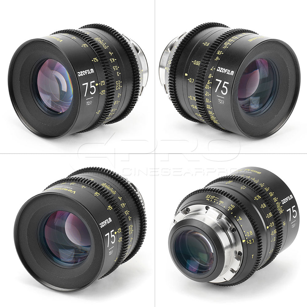 DZOFILM 75mm T2.1 VESPID Prime Full Frame Cinema Lens PL&EF interchangeable Mount