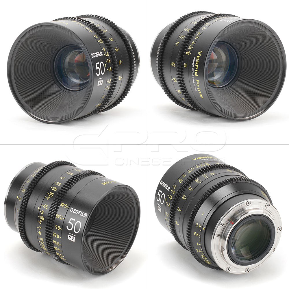 DZOFILM 50mm T2.1 VESPID Prime Full Frame Cinema Lens PL&EF interchangeable Mount