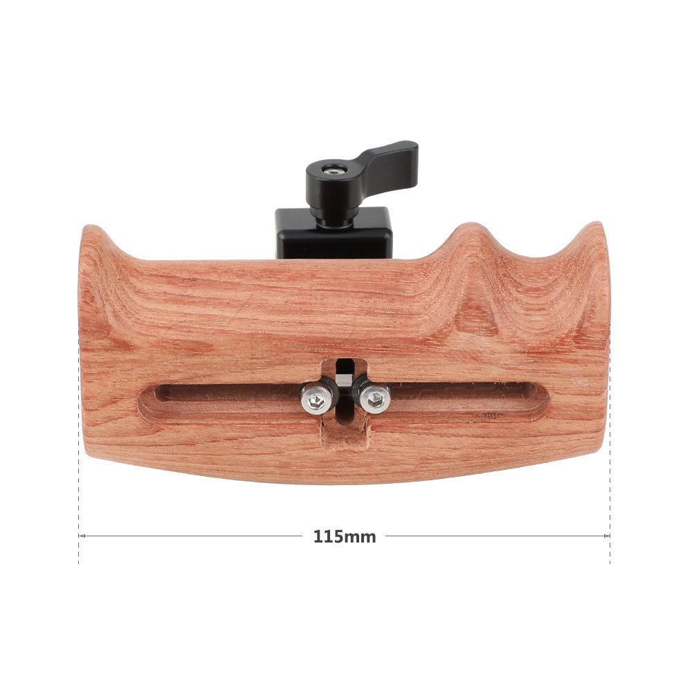CGPro Wooden Handle Grip With NATO Clamp Connection For DSLR Camera Cage Rig (Either Side) NATO Handles - CINEGEARPRO