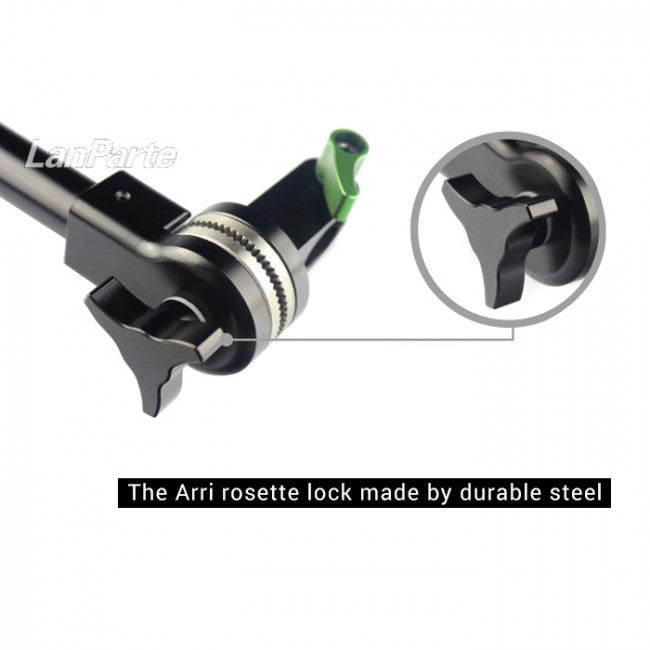 LanParte MA-02 Magic Arm w/ Rosette Lock & Single Rod Clamp Articulated Arms - CINEGEARPRO