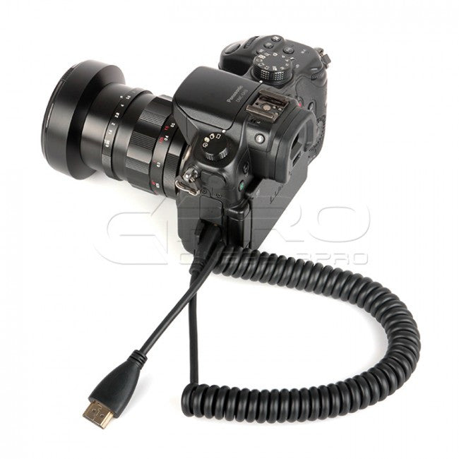 CGPro AM-CM-SC HDMI Spring Coiled Type A to C Cable HDMI Cable - CINEGEARPRO
