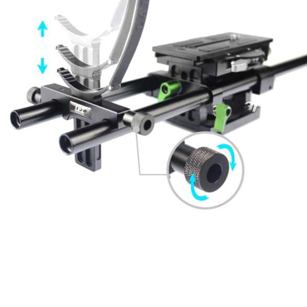 LanParte TS-02 Tele Lens Support V2 Lens Support - CINEGEARPRO